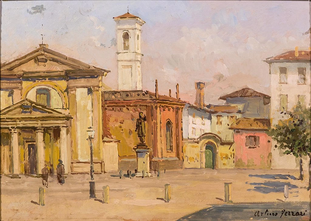 Piazza Borromeo Milano 1919